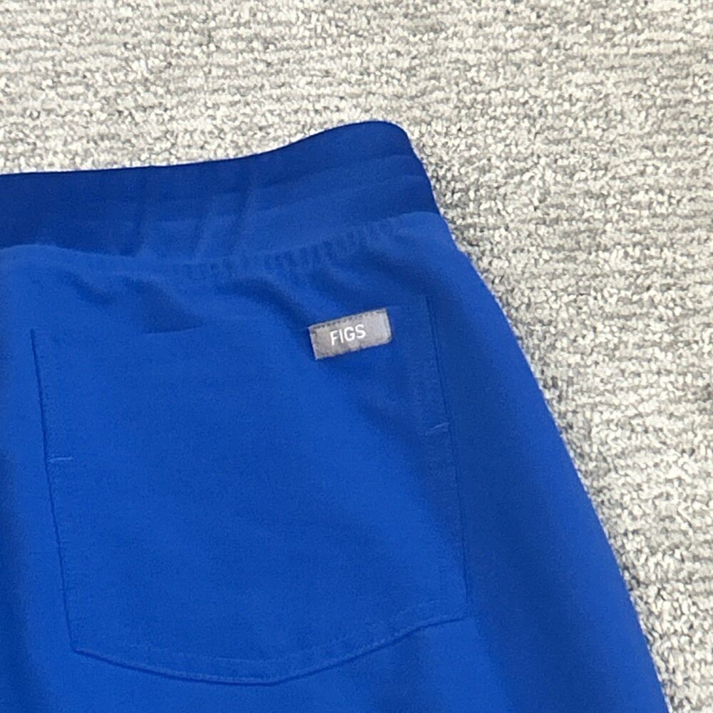 Figs Zamora Jogger Scrub Pants XS Royal Blue Hospital Dental Medical Nurse - Picture 9 of 9